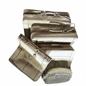 Ultra‑Rare Antique Emilio Pucci 1960s 5‑Piece Designer Luggage Set Vintage